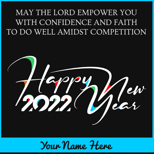 Happy New Year 2022 Wishes Template With Company Name