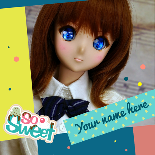 Beautiful and Charming Sweet Doll Greeting With Name