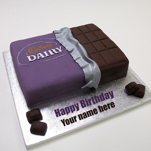 Cadbury Dairy Milk Chocolate Cake With Your Name