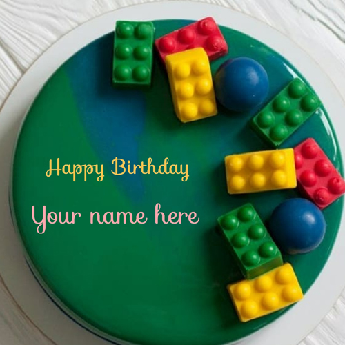 Beautiful Kids Puzzle Cake With Name
