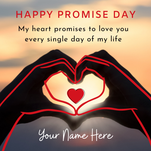 Happy Promise Day 11th February Wishes Pics With Name