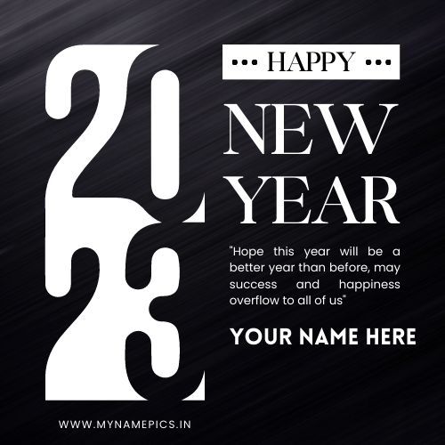 New Year 2023 Success Motivational Greeting With Name
