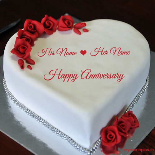 write your name on lovely wedding anniversary wish onli