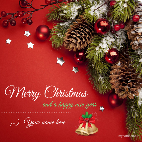 Merry Christmas Jingle Bells Greeting With Your Name