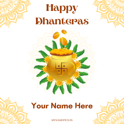 Happy Dhanteras 2022 Status Image With Name