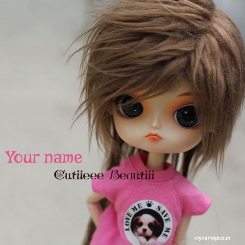 Write name on Cutie beauty doll profile pics