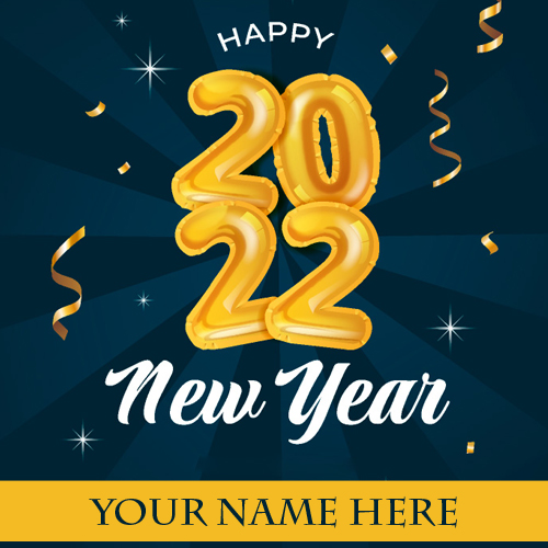 Happy New Year 2022 Festival Post With Company Name