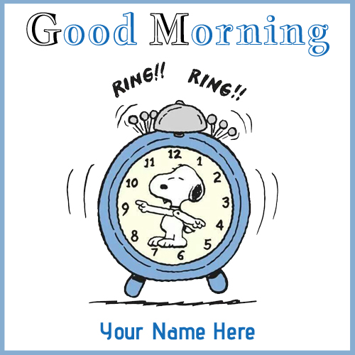 Good Morning Wake up Alarm Greeting With Your Name