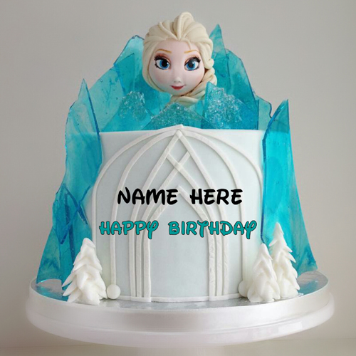 Happy Birthday Cute Barbie Doll Cake With Your Name