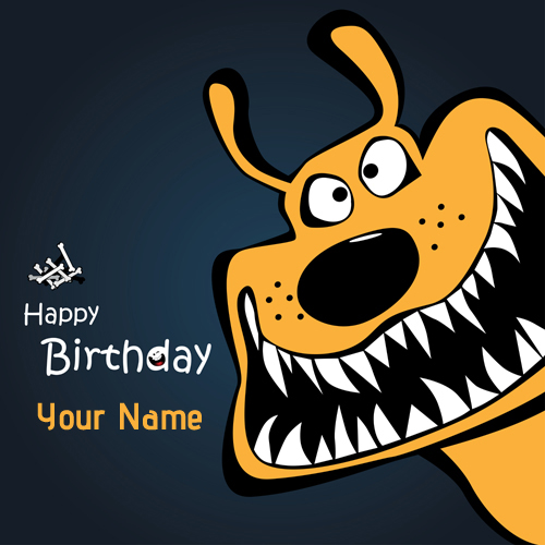 Funniest Cartoon Characters Birthday Greeting With Name