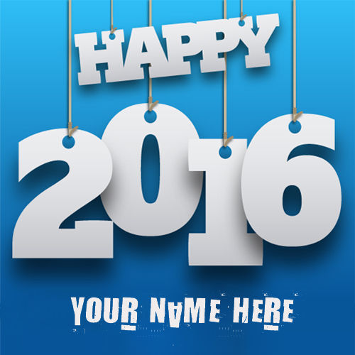 Write your name on happy 2016 Wishes profile picture