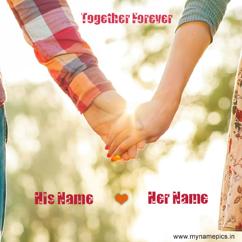 Write a Name on Love Greeting card online