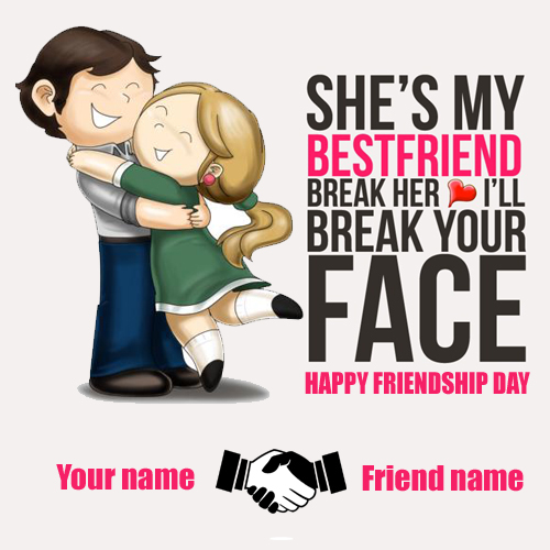 Write your name on girl and boy friend profile picture
