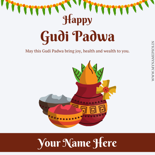 Create Name Picture For Happy Gudi Padwa 2022 Festival
