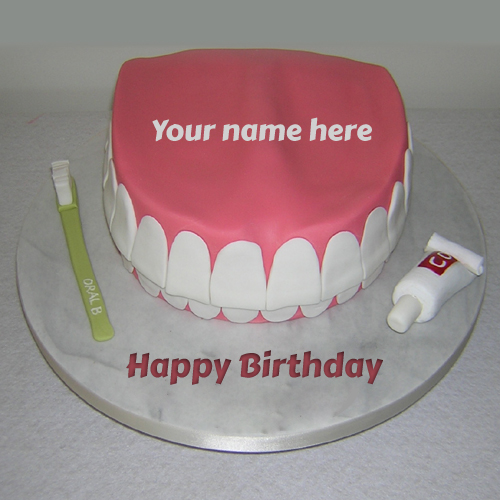 Birthday Cake For Dentist Doctor With Your Name