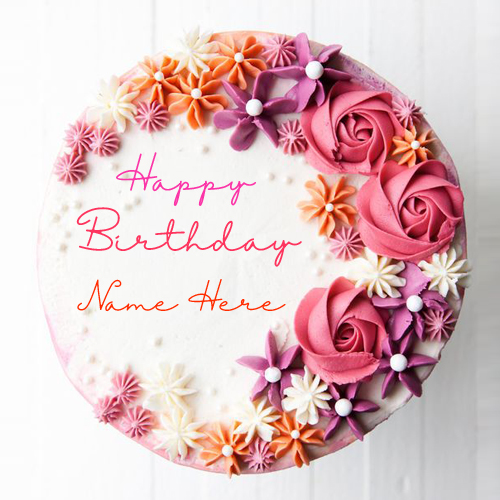 Beautiful Birthday Wishes Designer Cake Pics With Name