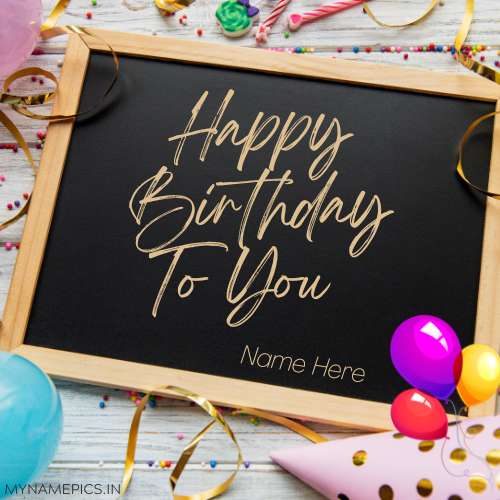 Personalized Birthday Wishes Template With Name Edit