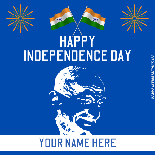 Independence Day India Celebration Image With Name Edit