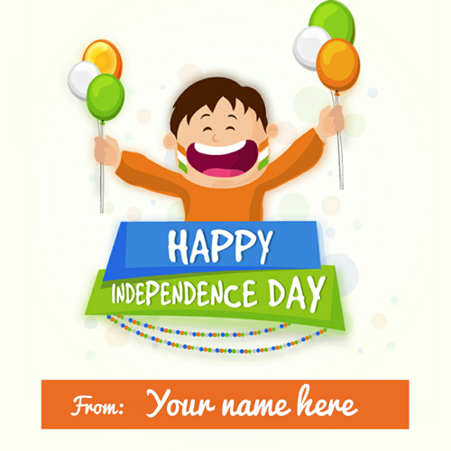 Happy Independence Day Celebration Whatsapp Name Pics