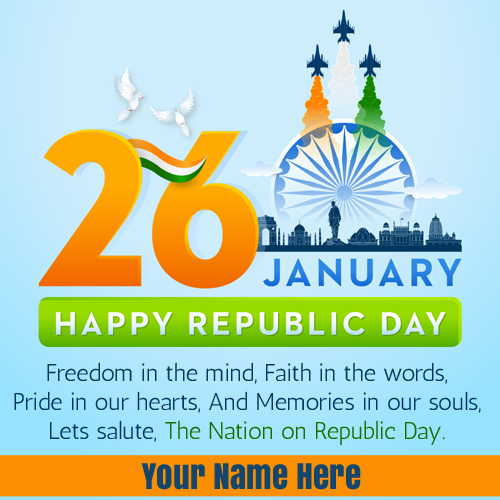 26th January Republic Day Whatsapp DP Pics With Name