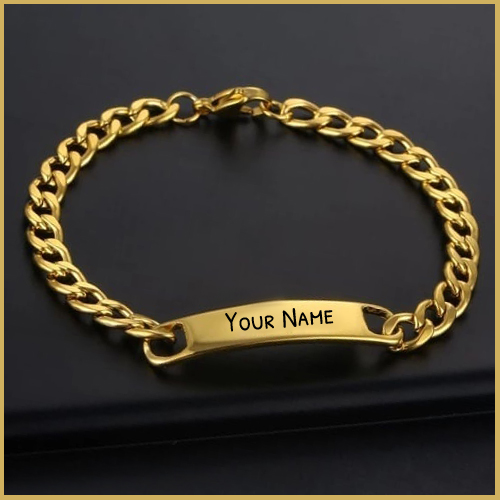 Beautiful Gold Bar Bracelet Jewelry With Your Name