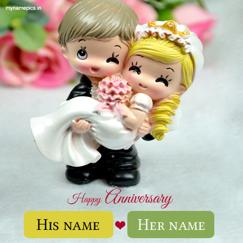 write name on anniversary wishes cute couple profile pi