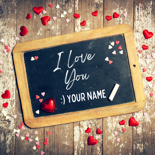 I Love You Propose Love Note Image With Girlfriend Name