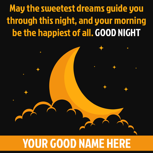 Whatsapp Status For Good Night Wishes With Your Name