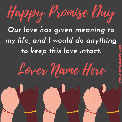 Promise Day Wishes Valentine 2022 Love Pics With Name