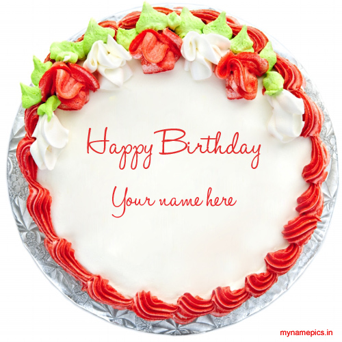 Write your name on birthday cake online and wish your f