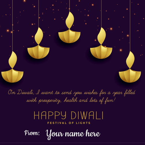 Happy Diwali Celebration Whatsapp Status Pics With Name
