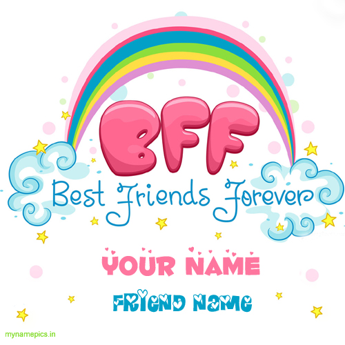 Write your name on Best friends forever profile picture