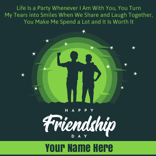 Make Friendship Day Name Greeting For Status Image