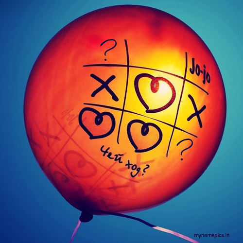 write name alphabet on balloon love profile pics
