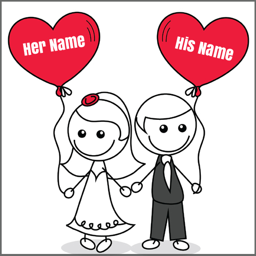 Beautiful Couple Made For Eachother Greeting With Name