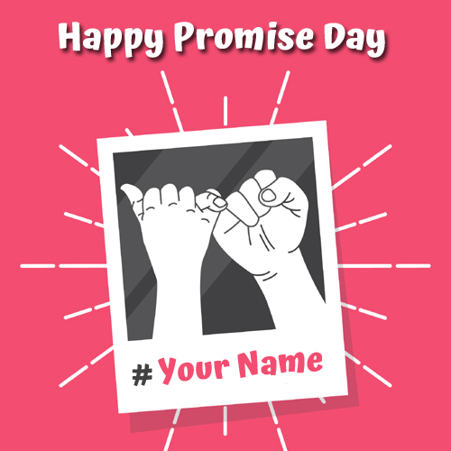 Happy Promise Day Wishes Valentine Greeting With Name