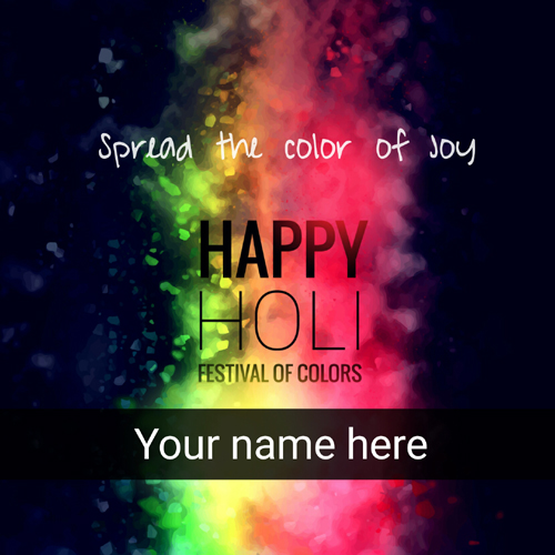 Happy Holi Wishes Whatsapp Greeting With Your Name