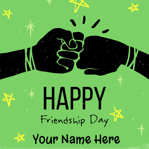 Happy Friendship Day Name Greeting For Whatsapp DP