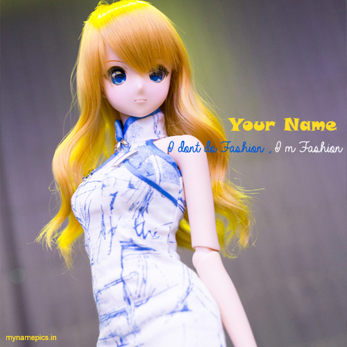 Write your name on fashion doll profile pix