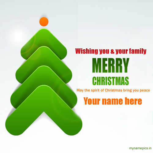 Customize Merry Christmas Wishes New Quote Card With Na