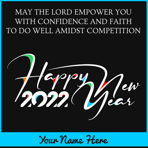 Happy New Year 2022 Wishes Template With Company Name