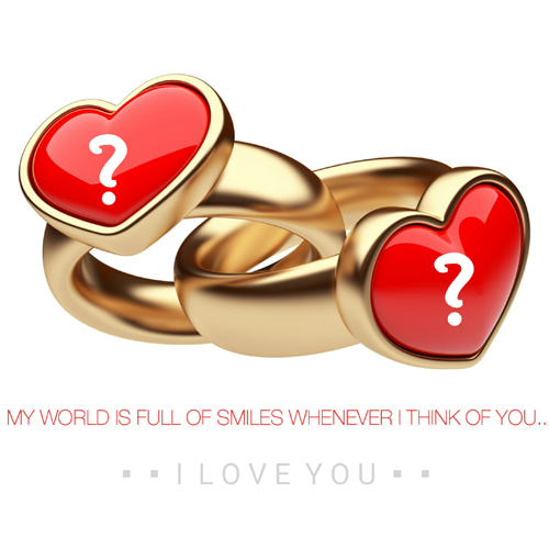 Print Love Couple Name Alphabet on Red Heart Greeting