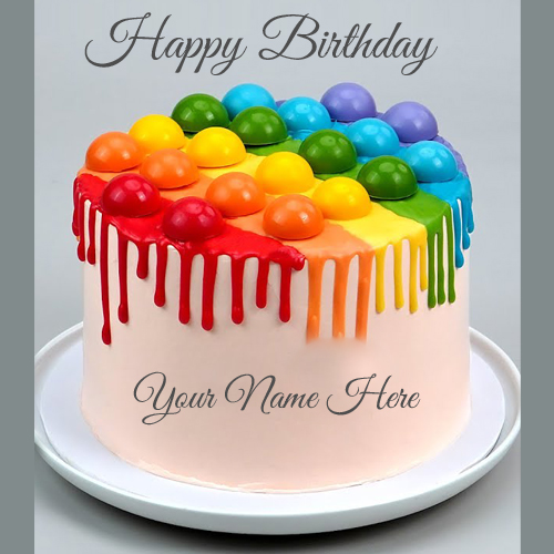 Kids Birthday Special Pop It Theme Cake With Your Name