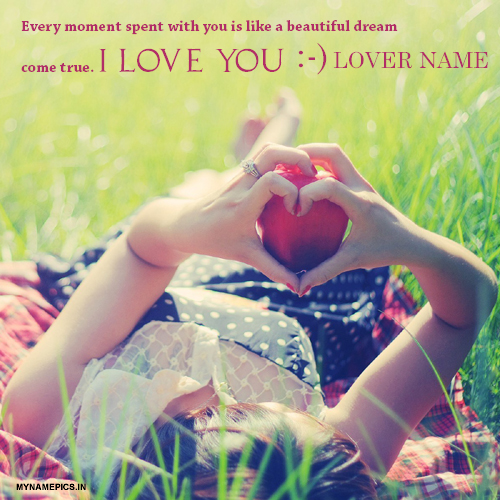 write name on i love you profile pic free