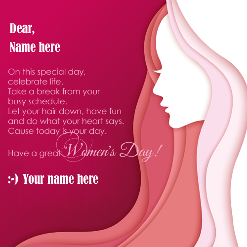 Print name on international womens day pix 