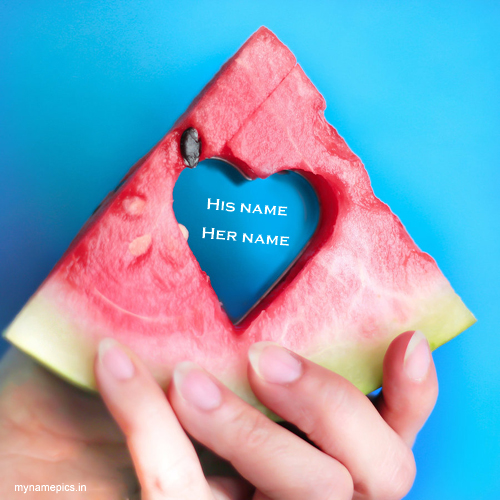 Write name on cute love profile pics 
