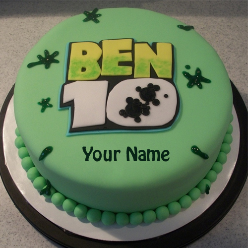Ben 10 Birthday Wishes Cake With Your Name