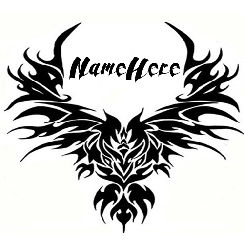 Create stylish decorative tattoo with your name