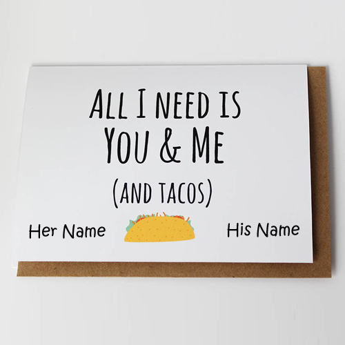Funny Quote For Love Couple Greeting With Your Name