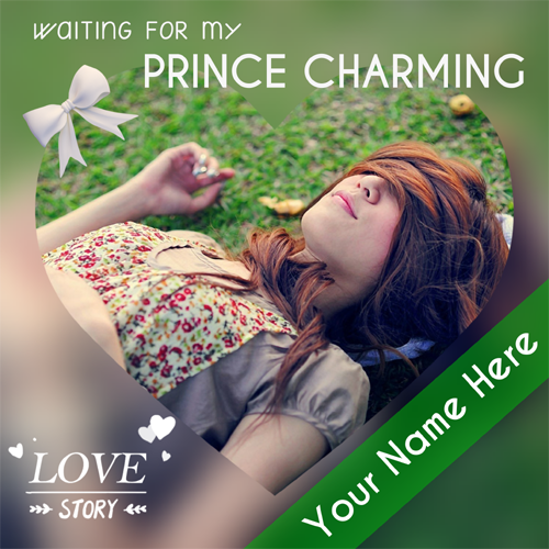 Waiting For My Prince Charming Girl Pics With Name